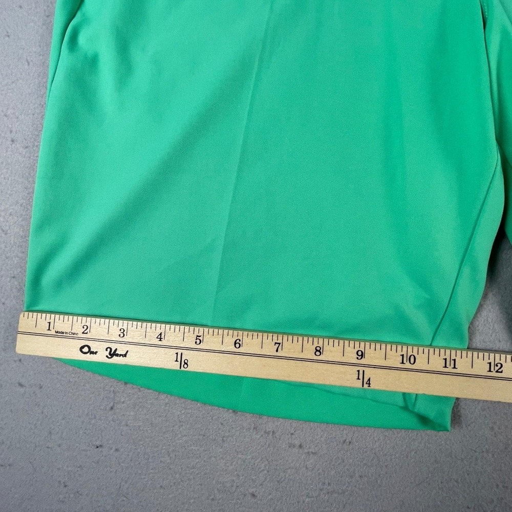 Adidas Golf Shorts Men 38 Green Flat Front Performance Activewear Athletic - Picture 7 of 10